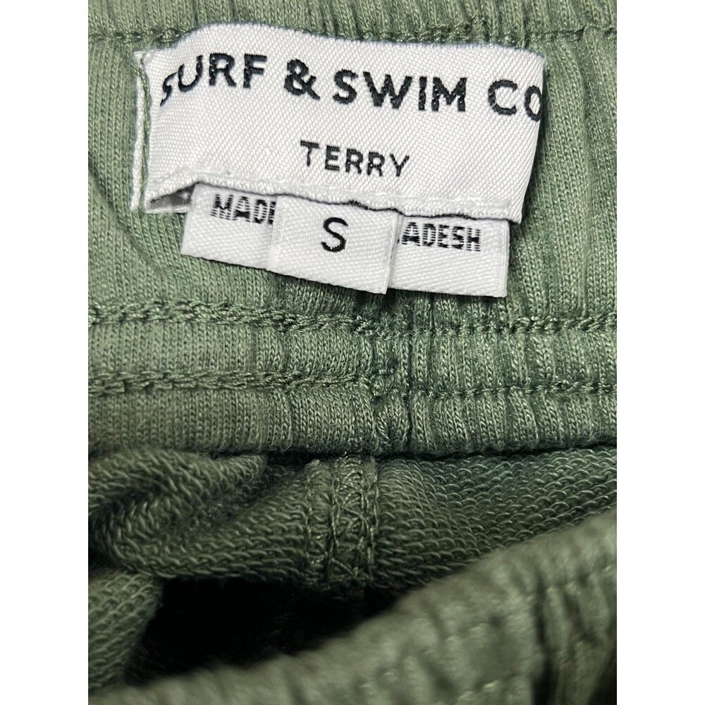 Surf & Swim Mens Green Shorts Drawstring Casual Lounge Athletic Size S - Picture 6 of 8